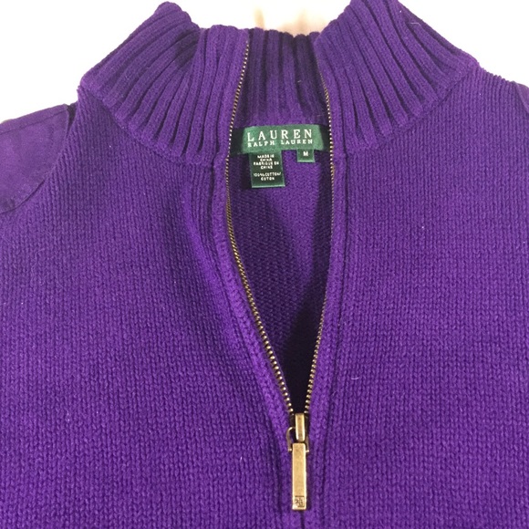 Ralf Lauren Purple Turtleneck Sweater size Medium - Picture 7 of 8